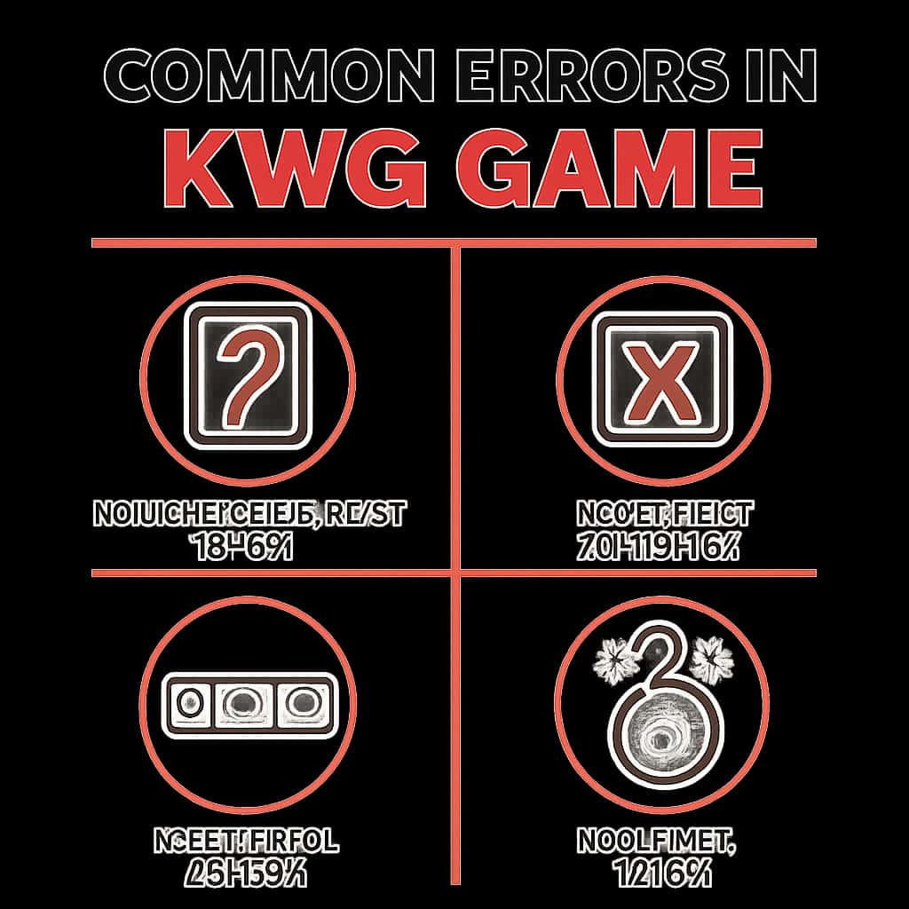Diagram illustrating common errors in KWG Game