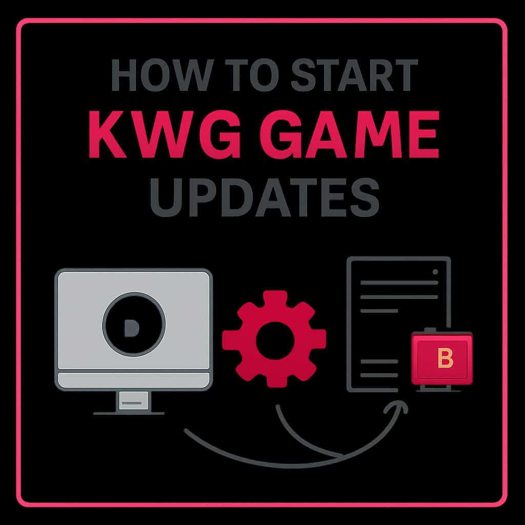 Diagram explaining KWG Game update process.
