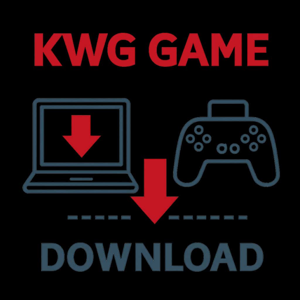 Illustration explaining KWG Game Download process.