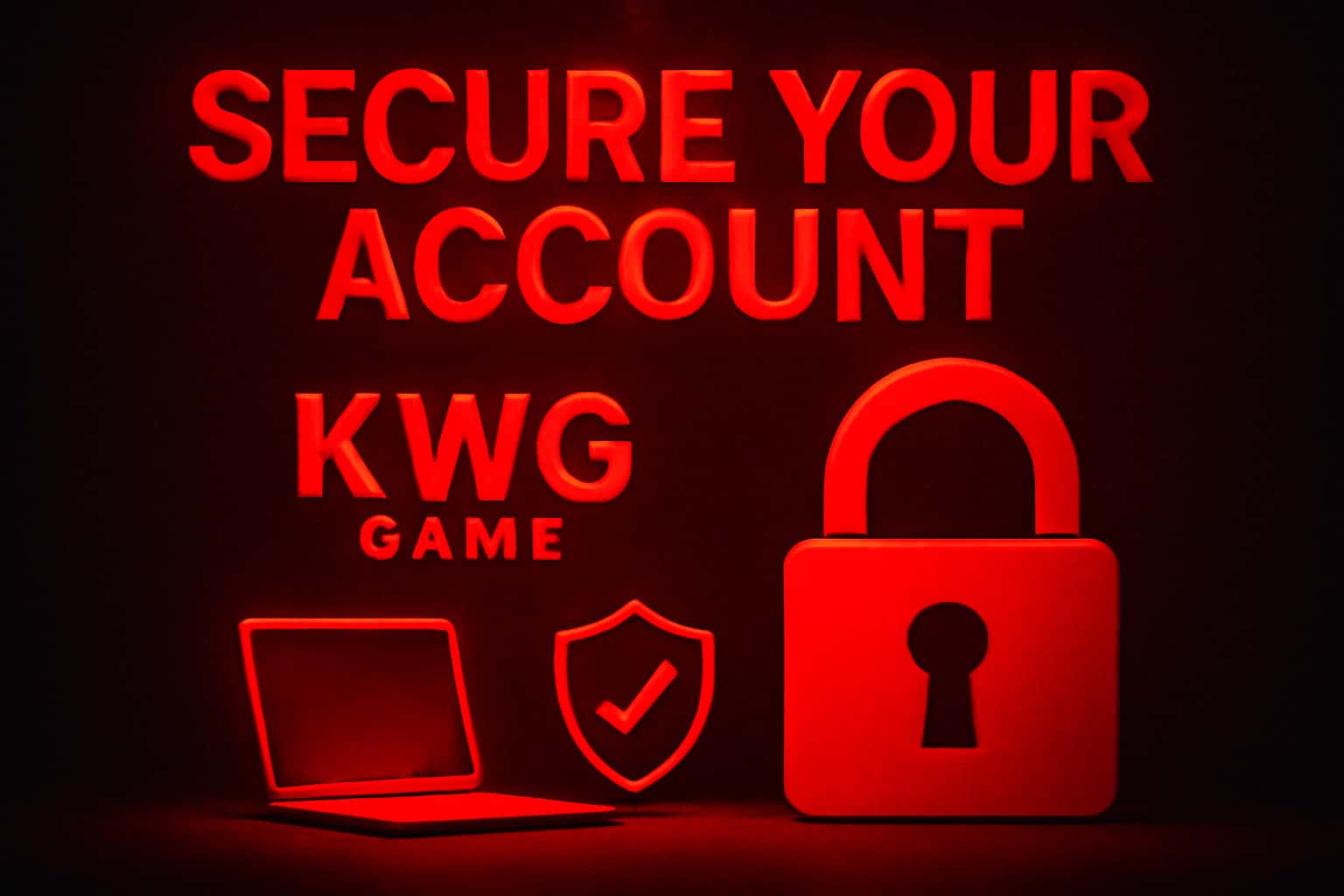 A secure account representation related to KWG Game, showcasing secure practices.