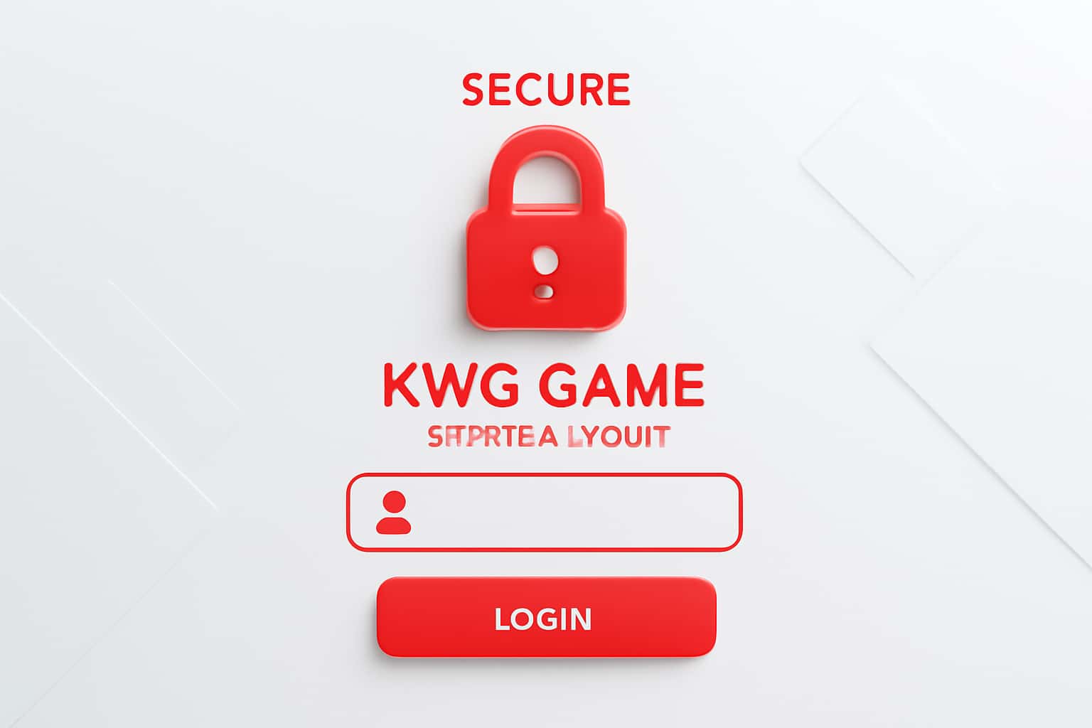 Secure KWG Game Member Login Interface